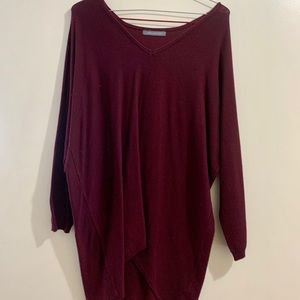 Burgundy 3/4 sleeve top